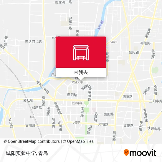 城阳实验中学地图