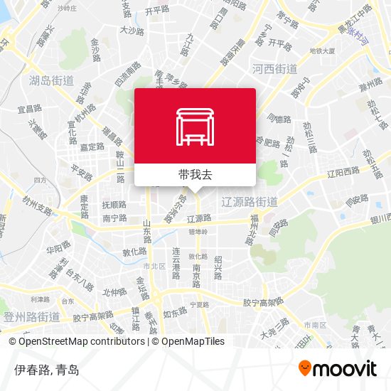 伊春路地图