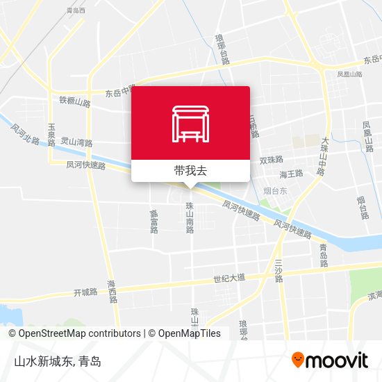 山水新城东地图