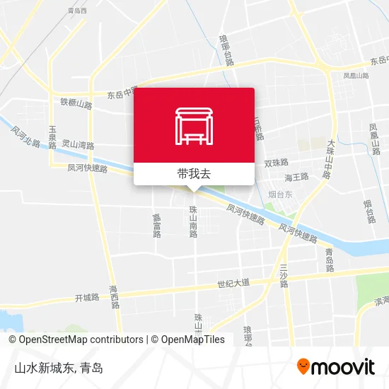 山水新城东地图