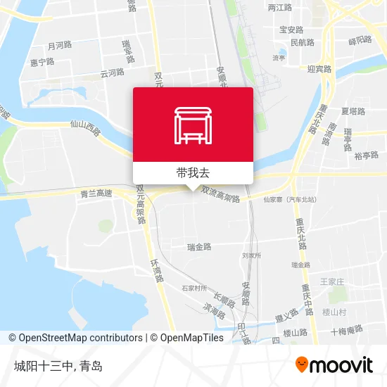 城阳十三中地图