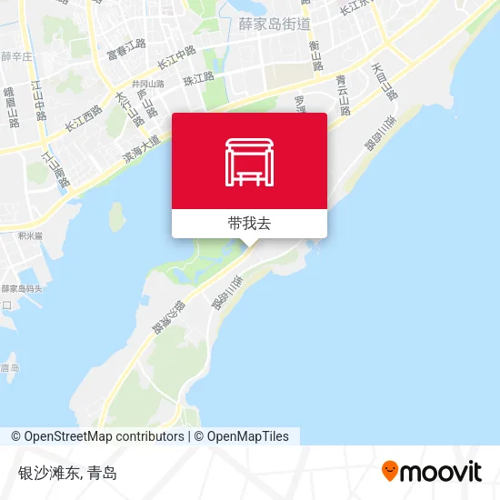 银沙滩东地图