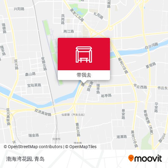 渤海湾花园地图