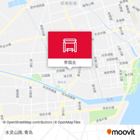 水灵山路地图