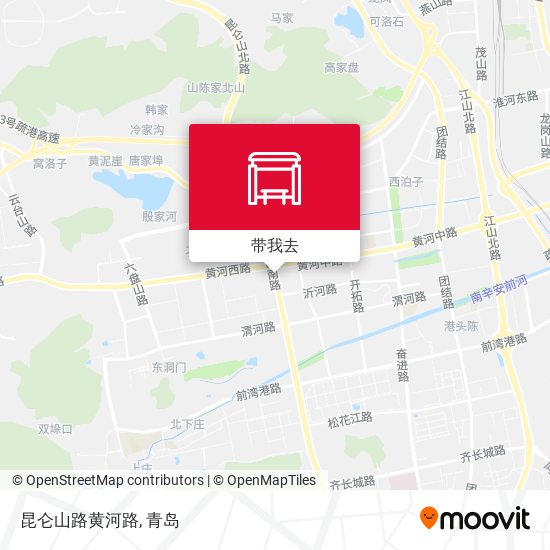 昆仑山路黄河路地图