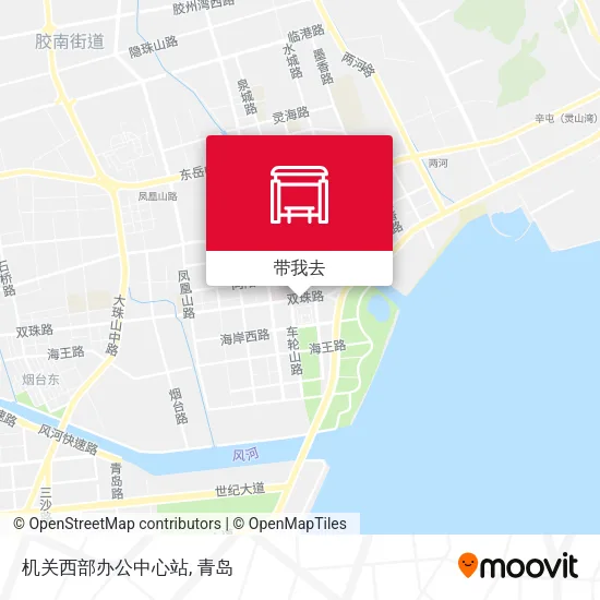 机关西部办公中心站地图