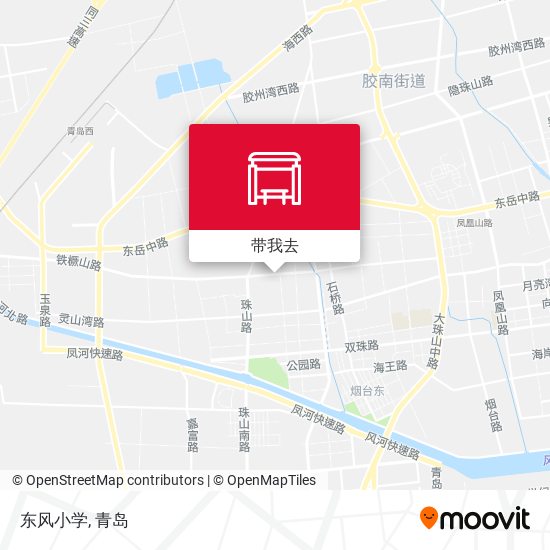 东风小学地图