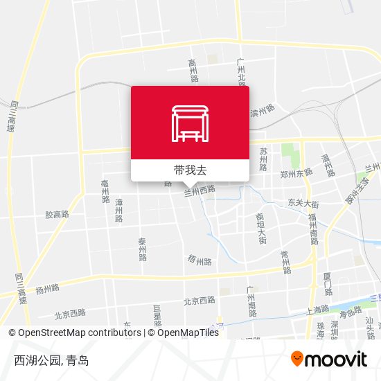 西湖公园地图