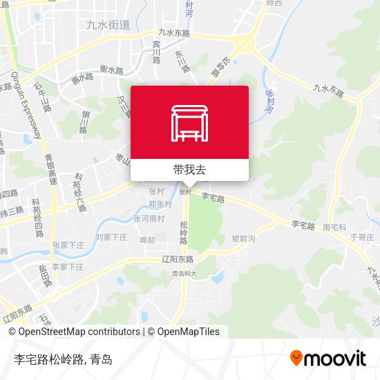 李宅路松岭路地图