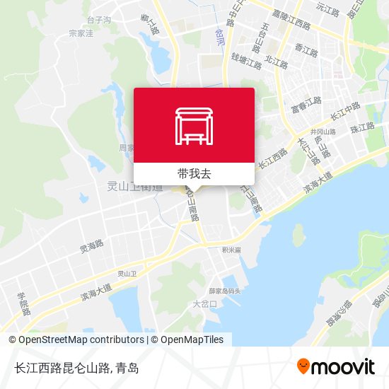 长江西路昆仑山路地图