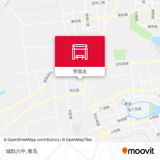 城阳六中地图
