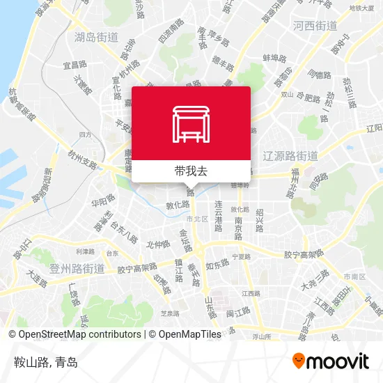 鞍山路地图