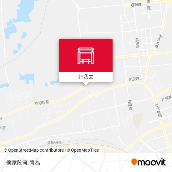 侯家段河地图
