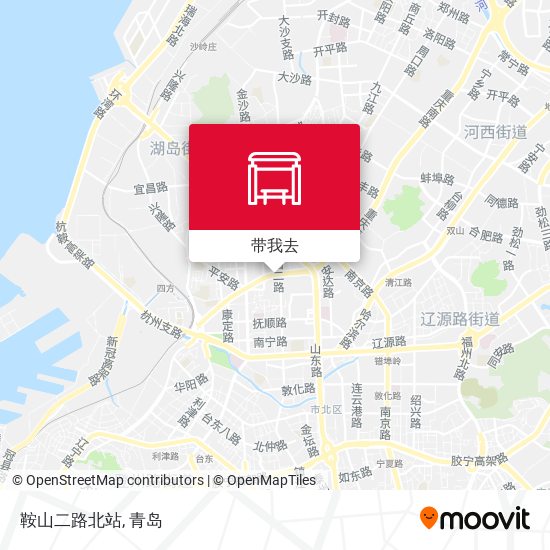 鞍山二路北站地图