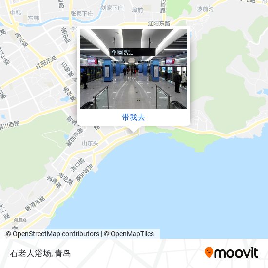 石老人浴场地图