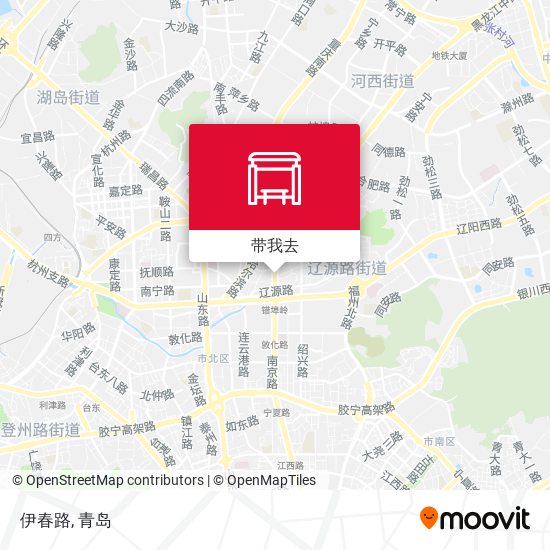 伊春路地图