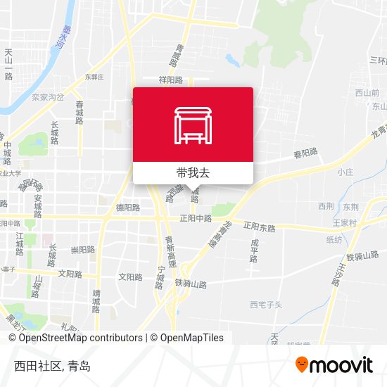 西田社区地图