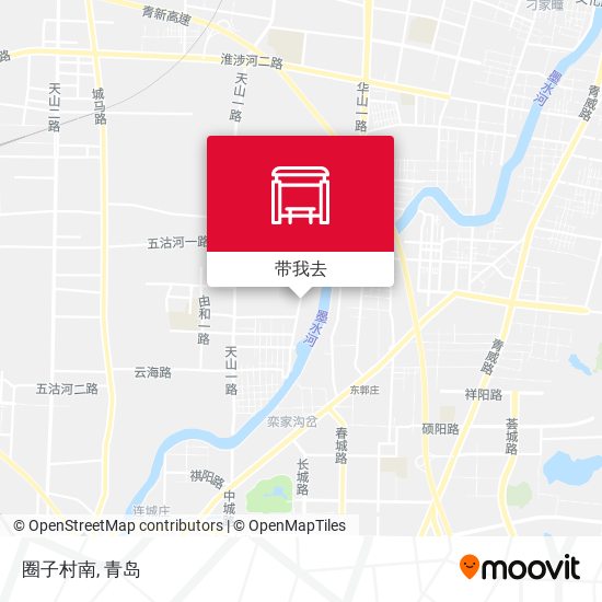 圈子村南地图