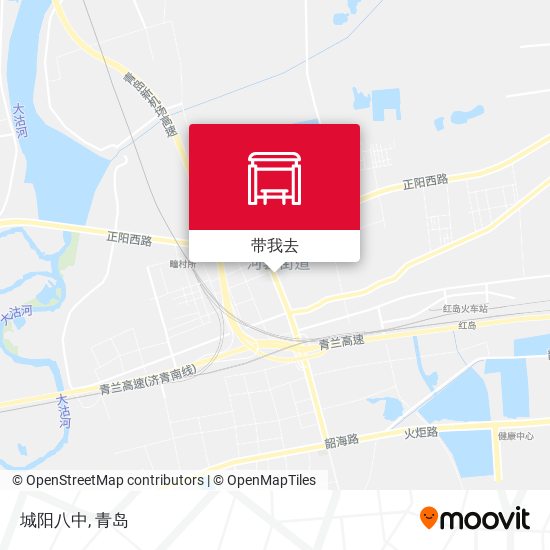 城阳八中地图
