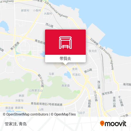 管家洼地图