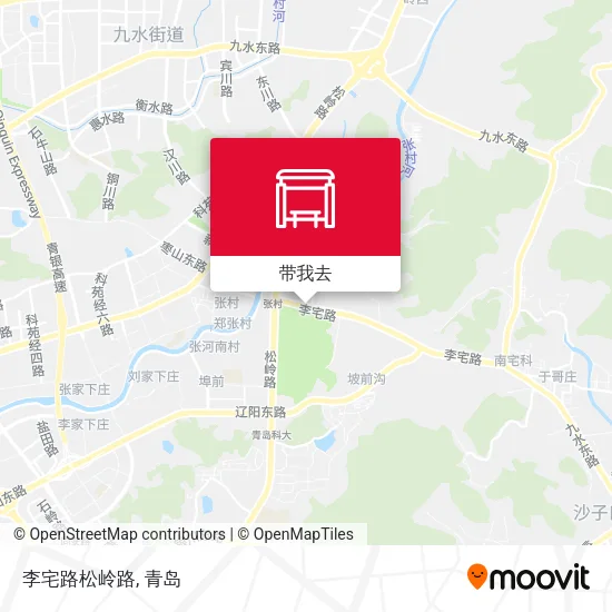 李宅路松岭路地图