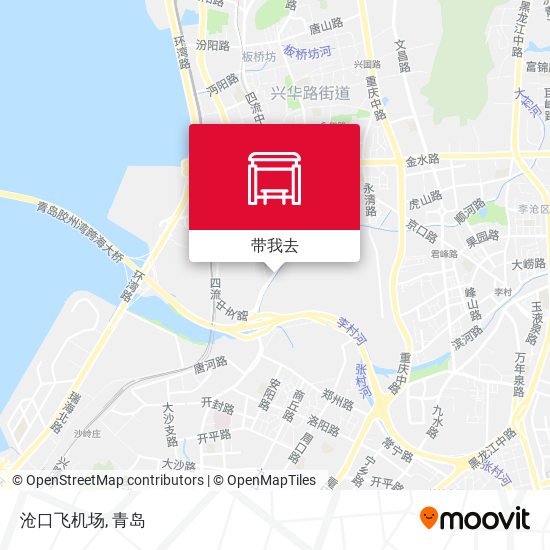 沧口飞机场地图