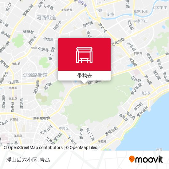 浮山后六小区地图
