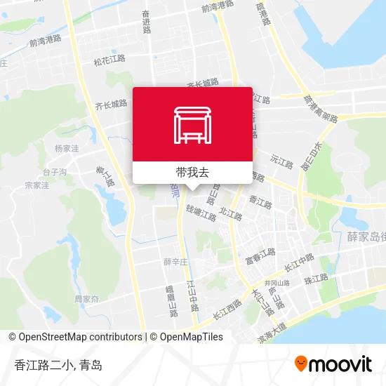 香江路二小地图