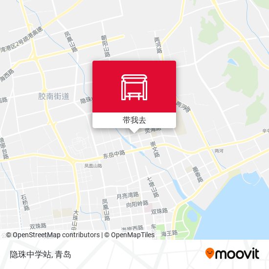 隐珠中学站地图