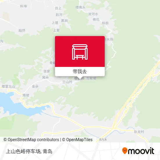 上山色峪停车场地图