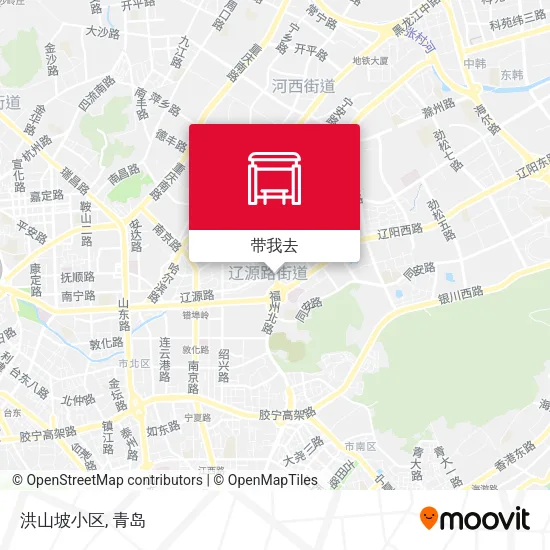 洪山坡小区地图