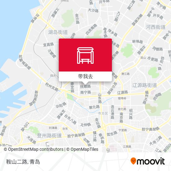 鞍山二路地图