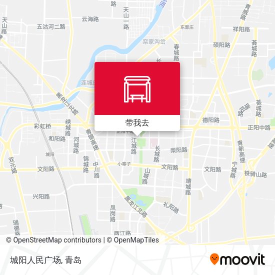 城阳人民广场地图