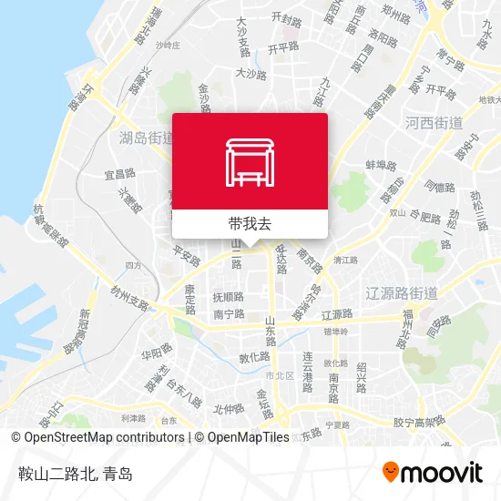 鞍山二路北地图