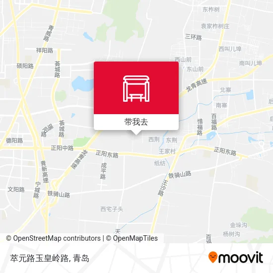 萃元路玉皇岭路地图