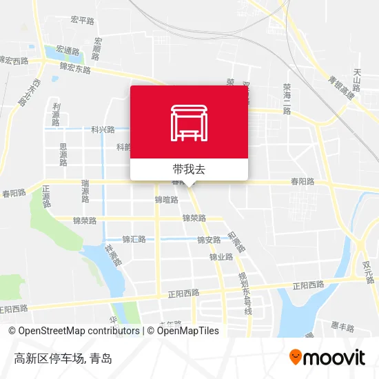 高新区停车场地图