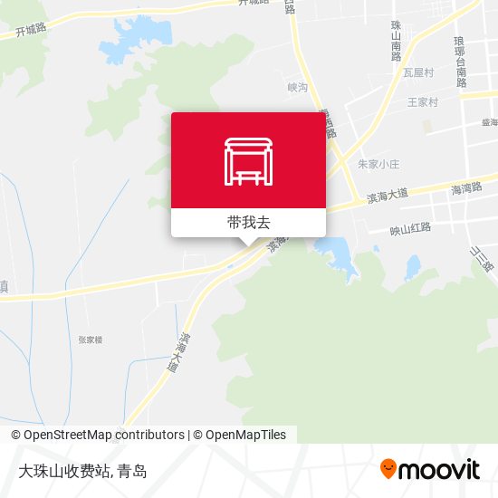 大珠山收费站地图