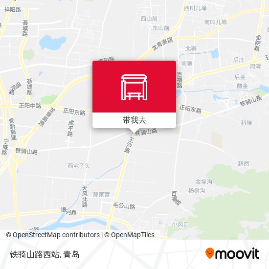 铁骑山路西站地图