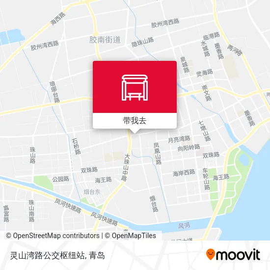 灵山湾路公交枢纽站地图