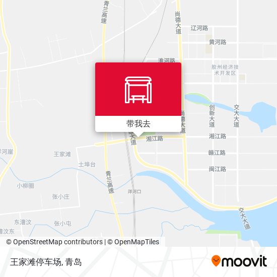 王家滩停车场地图