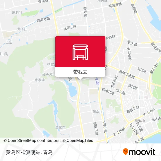 黄岛区检察院站地图