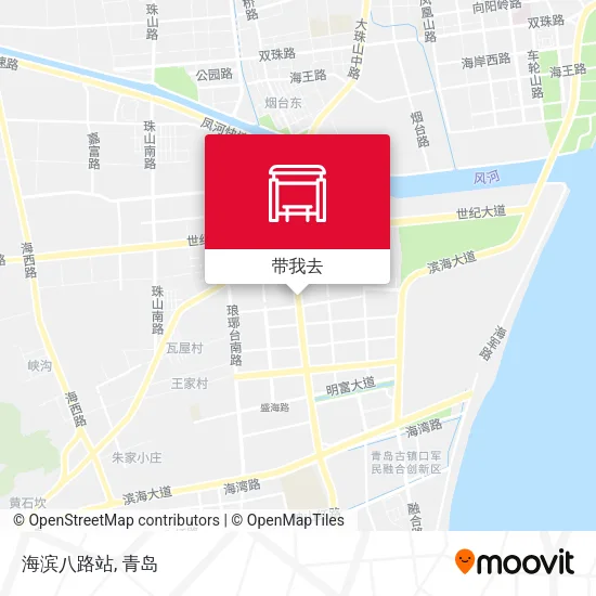 海滨八路站地图