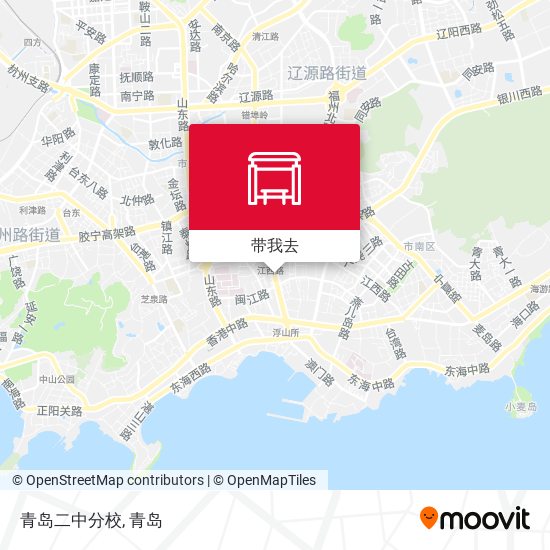 青岛二中分校地图