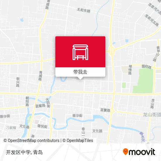 开发区中学地图