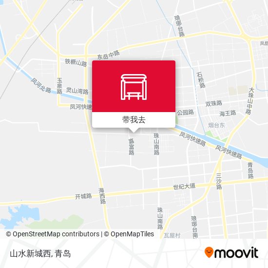 山水新城西地图