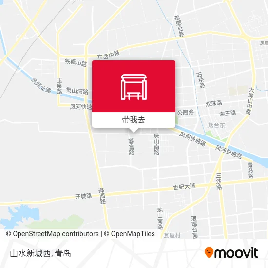 山水新城西地图