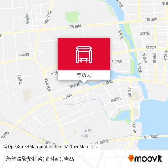 新韵路聚贤桥路(临时站)地图