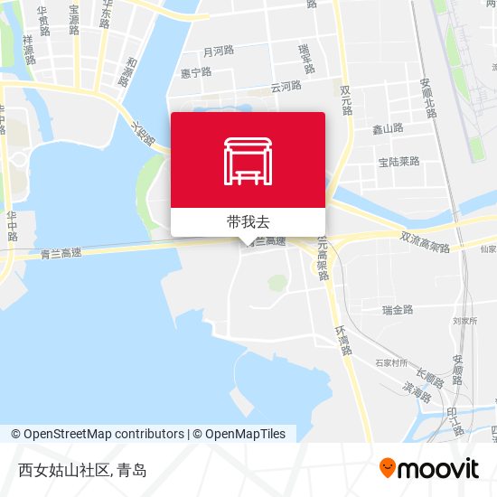 西女姑山社区地图