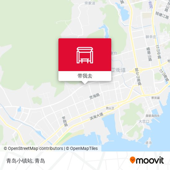 青岛小镇站地图