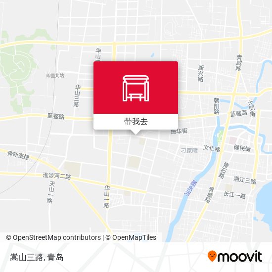 嵩山三路地图